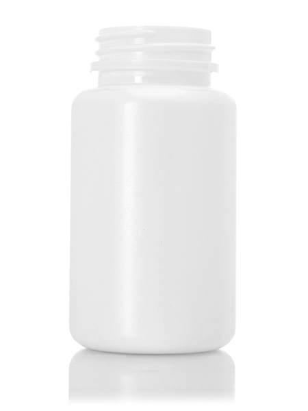 120 cc White HDPE Plastic Pill Packer Bottle – B730WH
