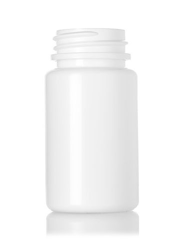 60 cc white HDPE plastic pill packer bottle with 33-400 neck finish