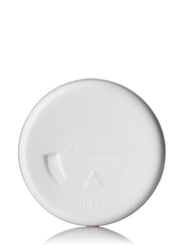400 cc white HDPE plastic pill packer bottle with 53-400 neck finish