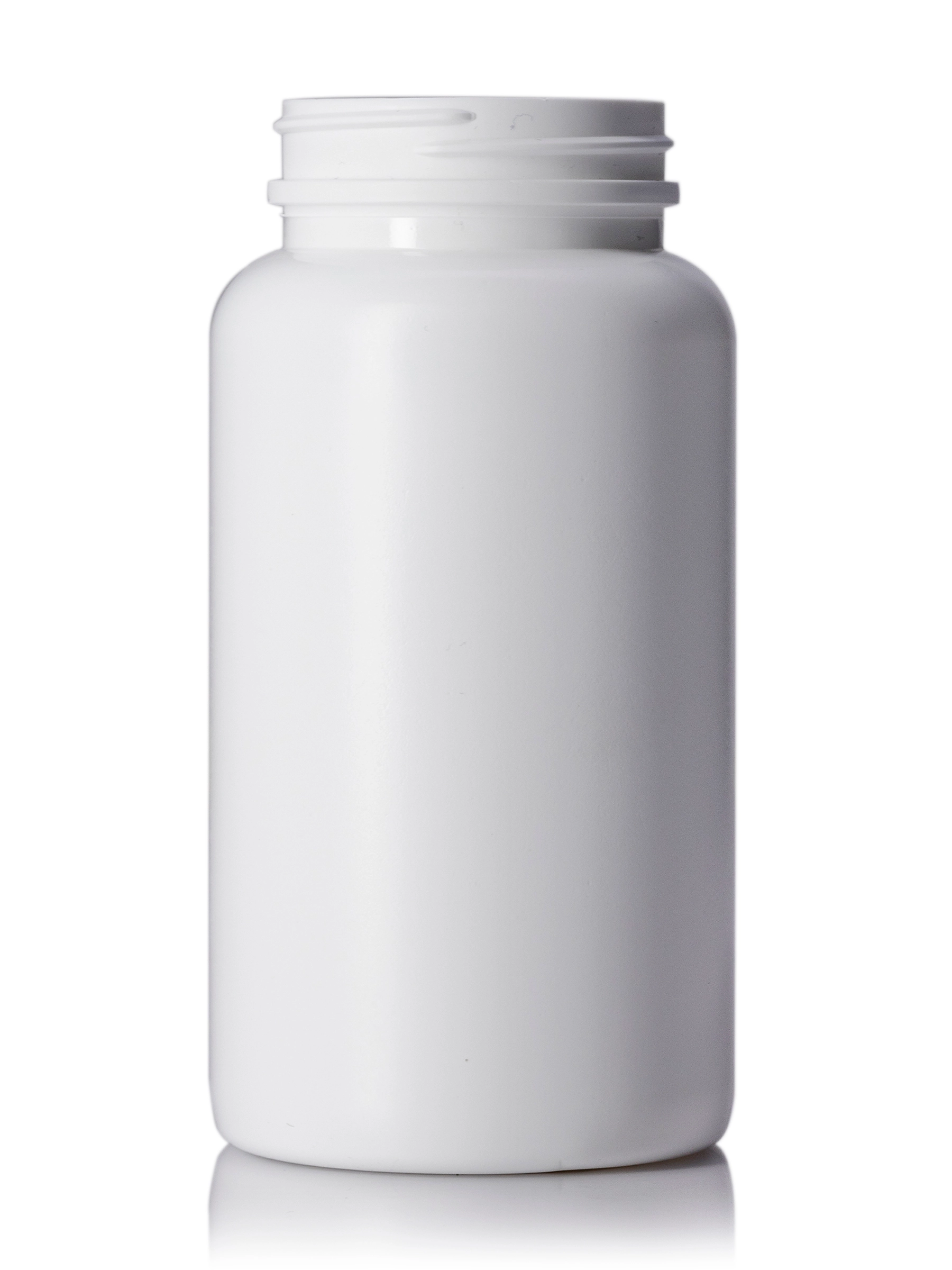 400 cc White HDPE Plastic Pill Packer Bottle – B734WH