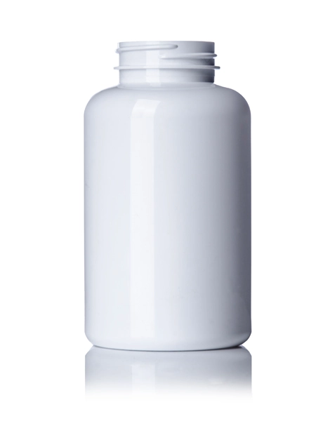 400 cc White PET Plastic Pill Packer Bottle – B738WH