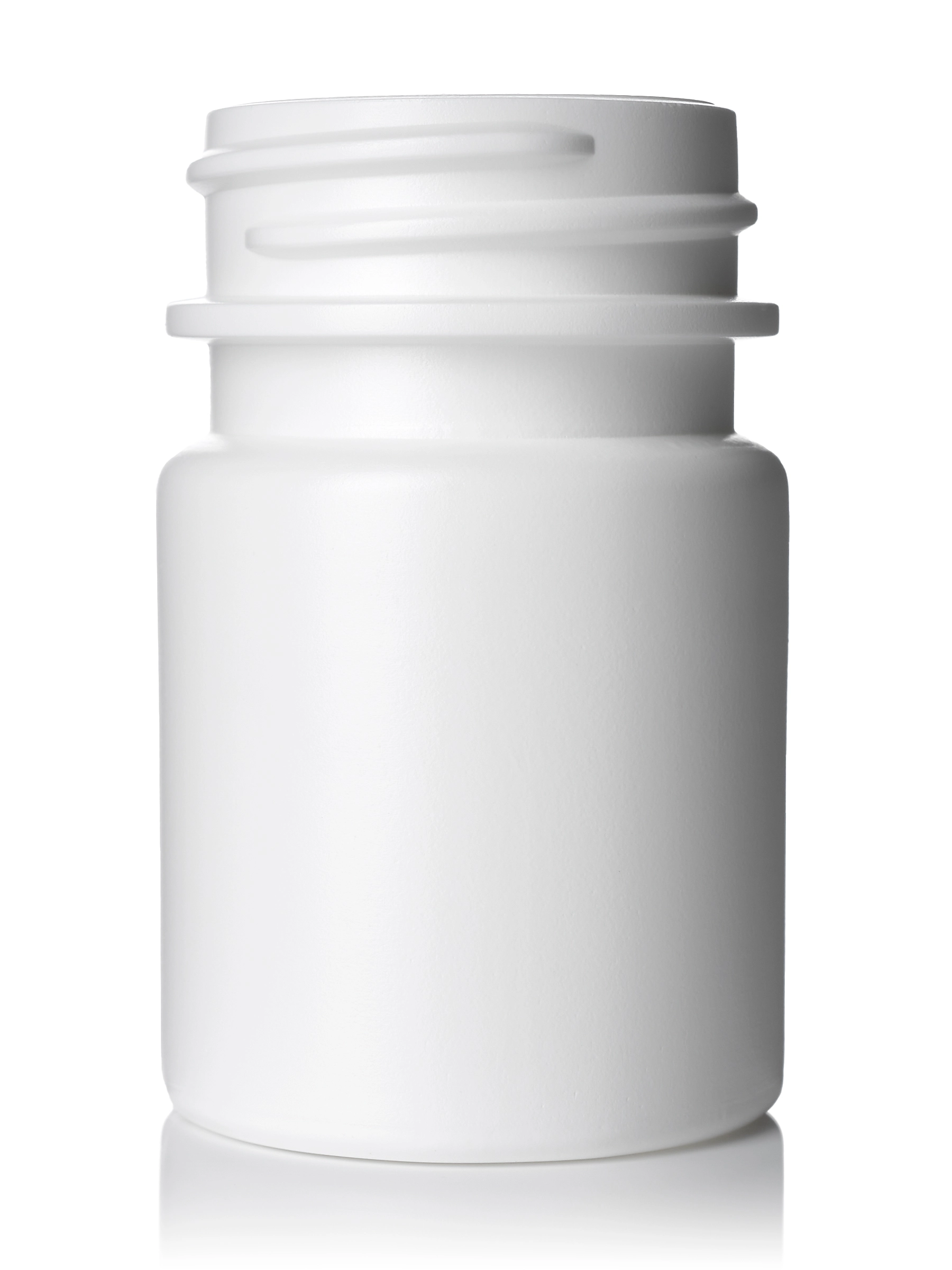 30 cc White HDPE Plastic Pill Packer Bottle – B742WH