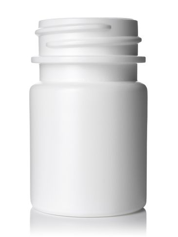 30 cc white HDPE plastic pill packer bottle with 33-400 neck finish