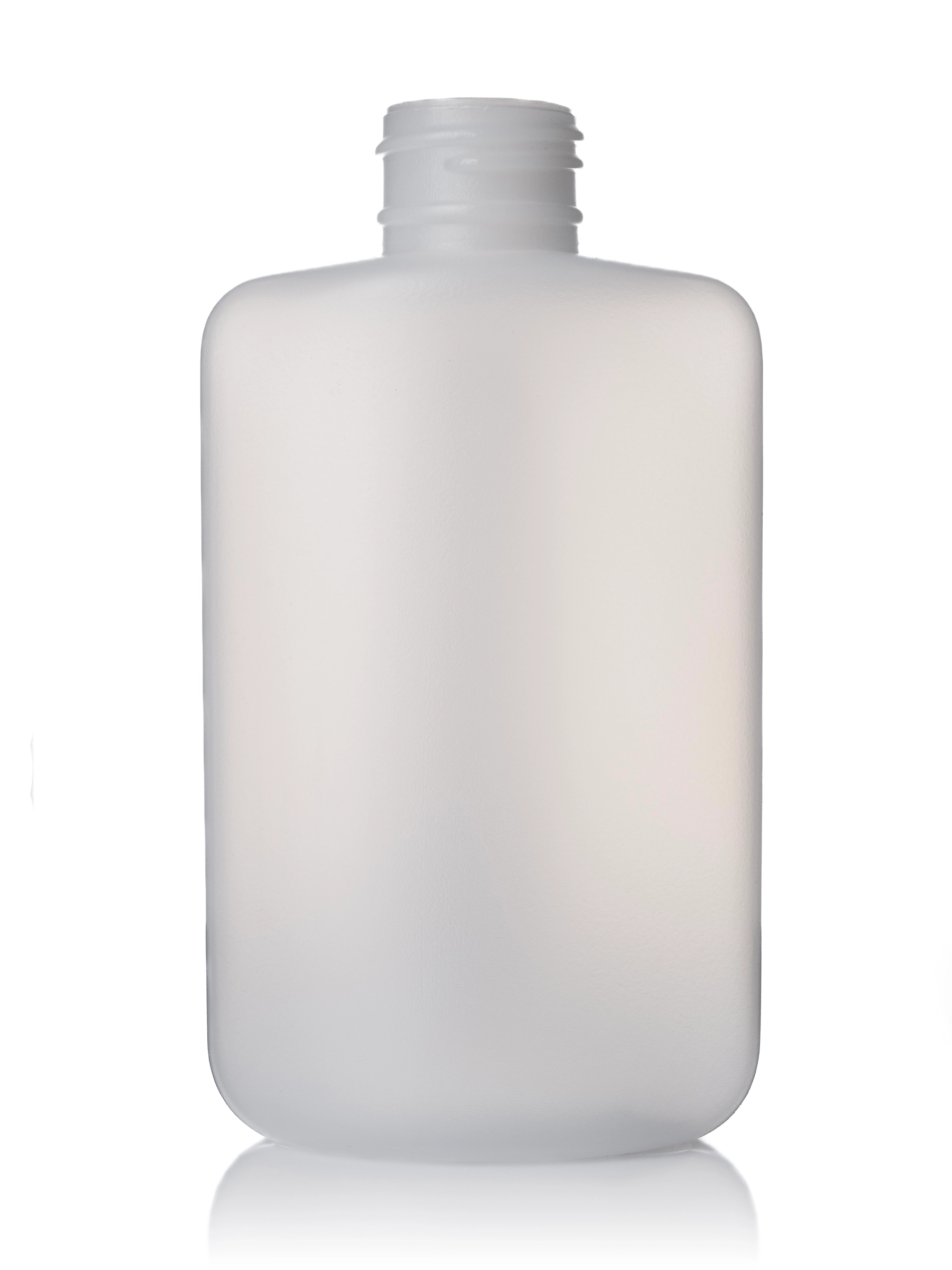 4 oz Natural-Colored HDPE Plastic Oval Bottle – B771NT