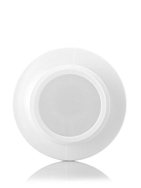 2 oz White HDPE Plastic Cylinder Round Bottle – B774WH