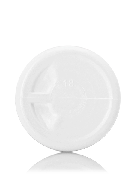2 oz White HDPE Plastic Cylinder Round Bottle – B774WH