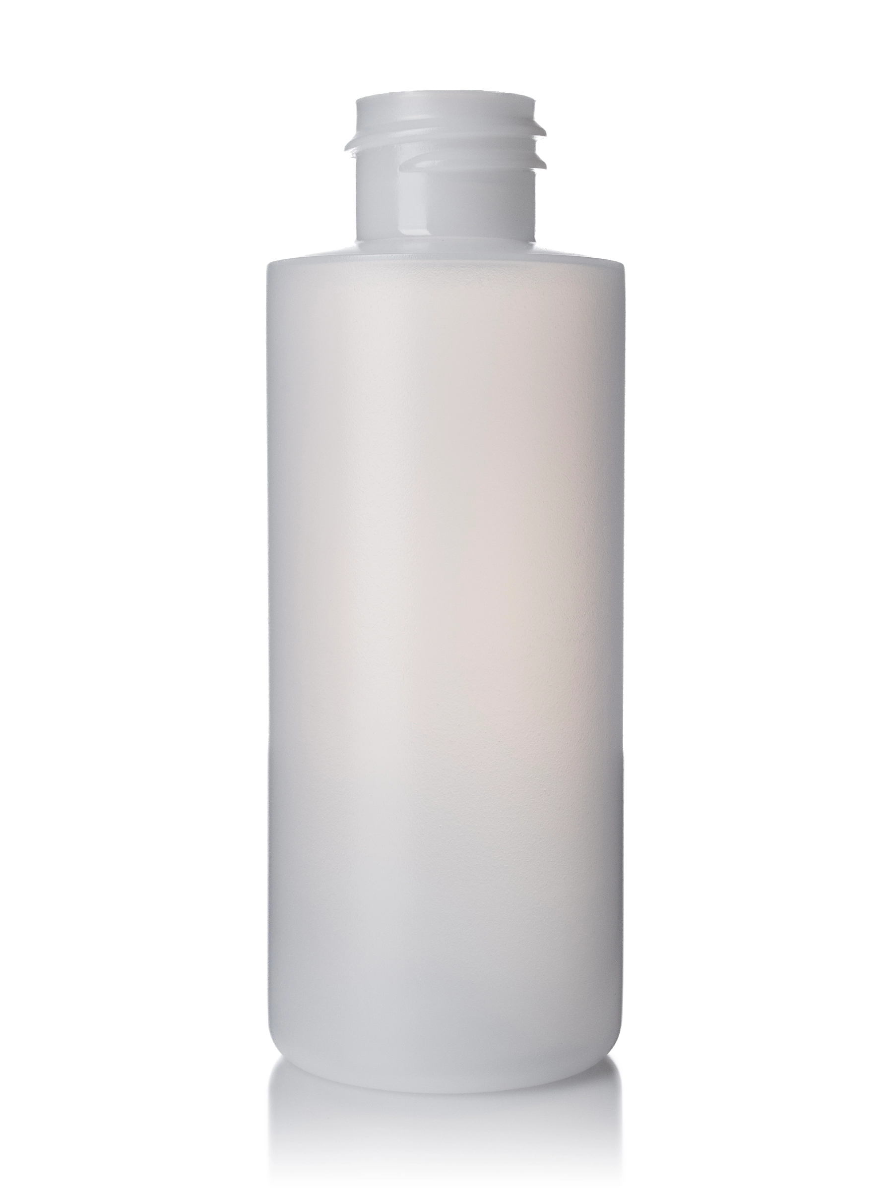 2 oz Natural-Colored HDPE Plastic Cylinder Round Bottle – B775NT