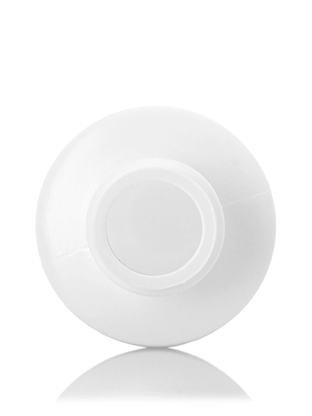 2 oz White HDPE Plastic Cylinder Round Bottle – B775WH