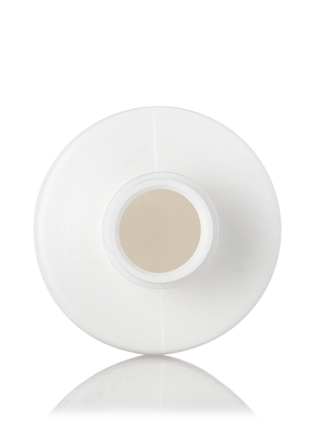 4 oz White HDPE Plastic Cylinder Round Bottle – B777WH