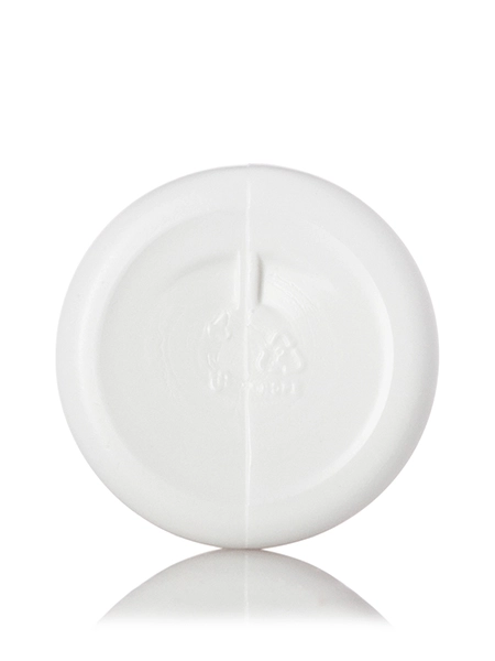 4 oz White HDPE Plastic Cylinder Round Bottle – B777WH