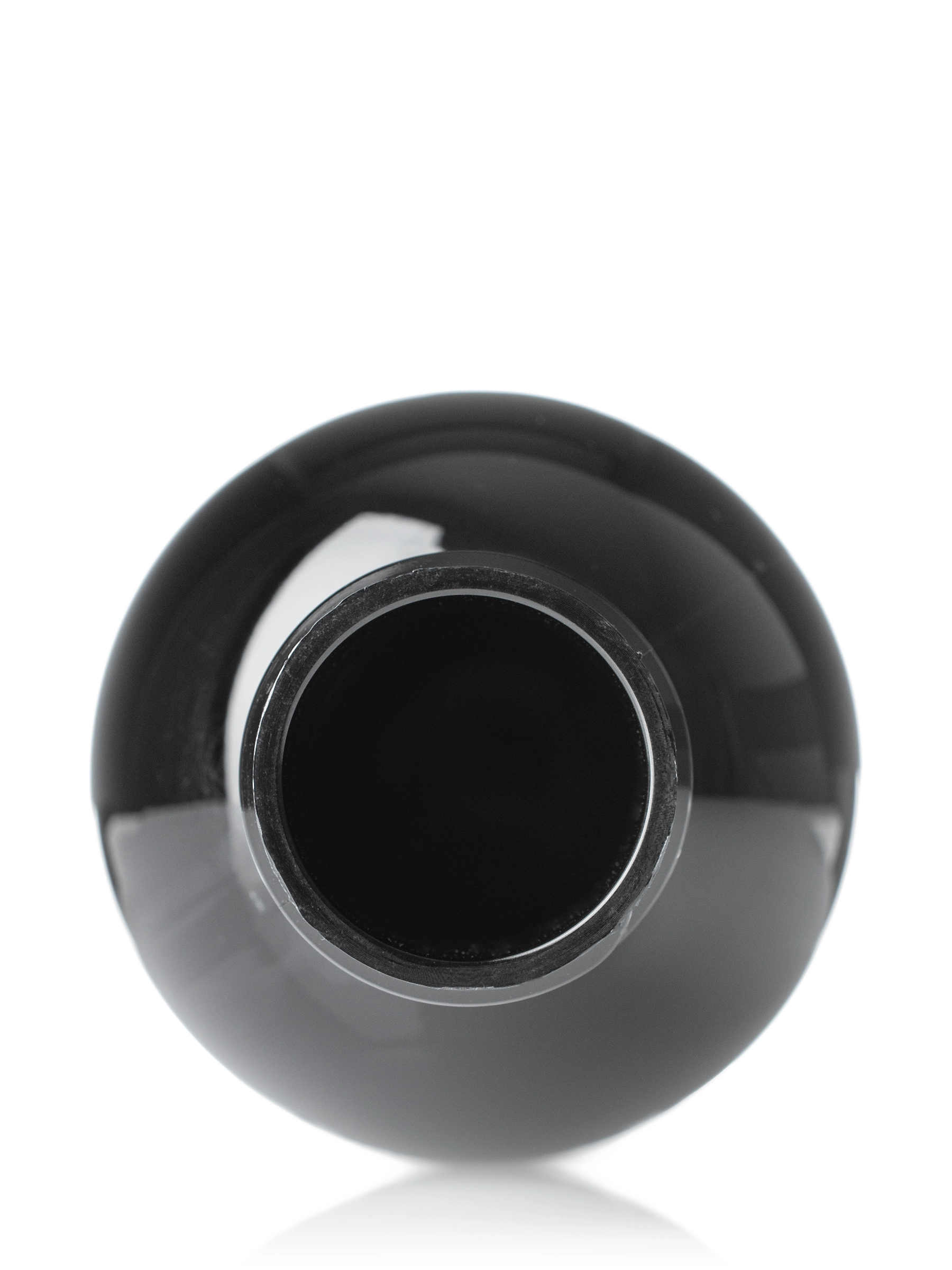 8 oz Black PET Plastic Cosmo Round Bottle – B783BK