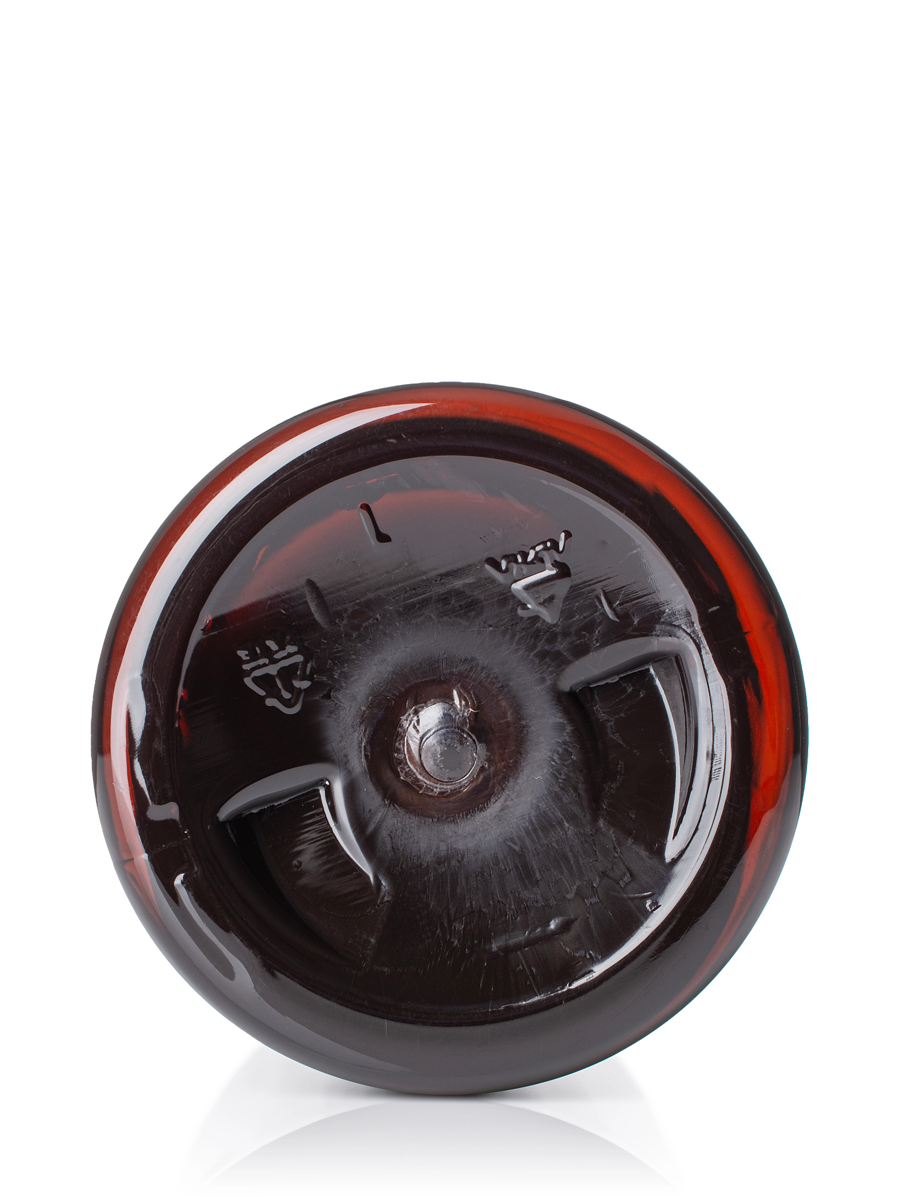 8 oz Dark Amber PET Plastic Cosmo Round Bottle – B783DA