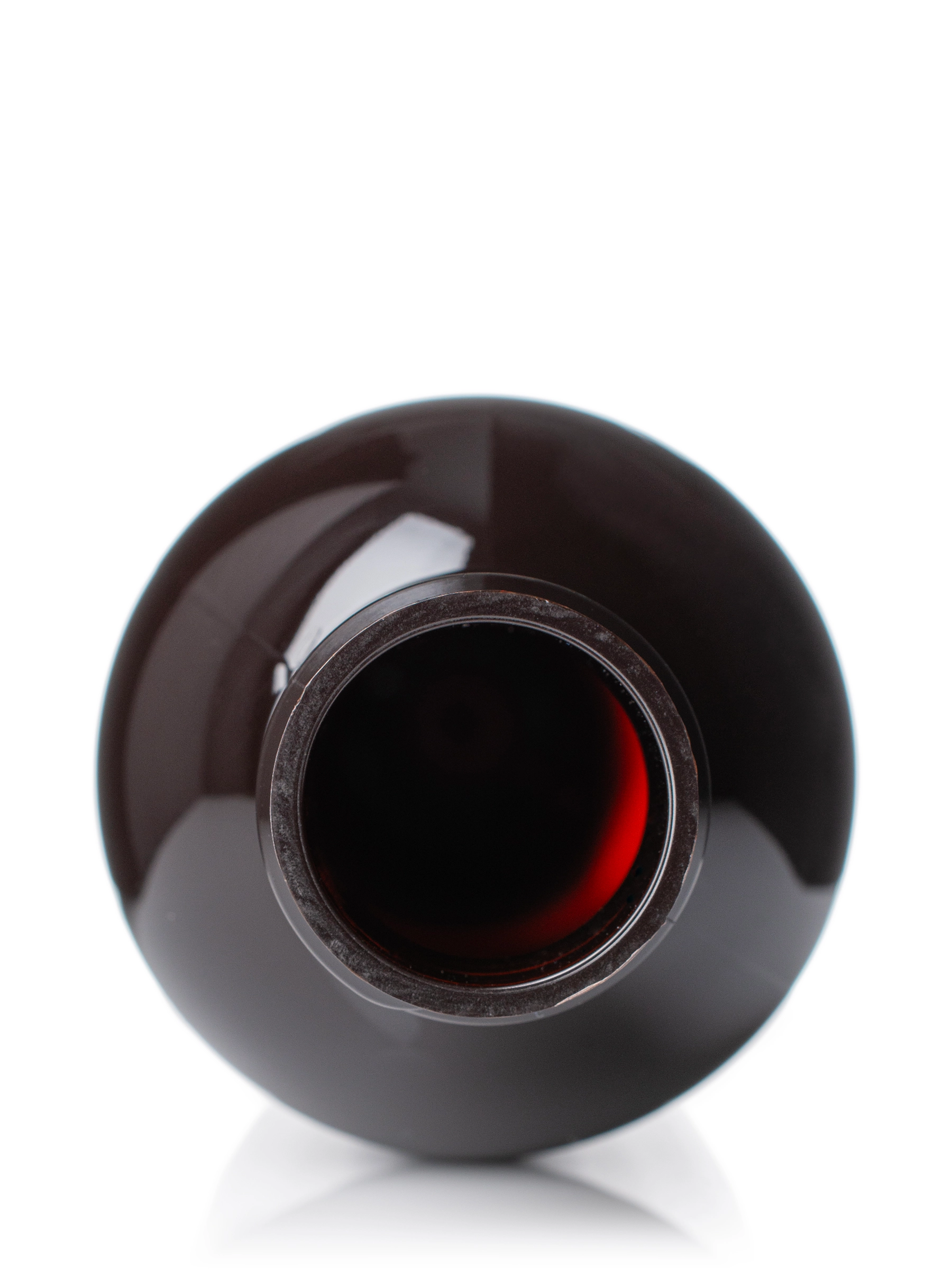 8 oz Dark Amber PET Plastic Cosmo Round Bottle – B783DA