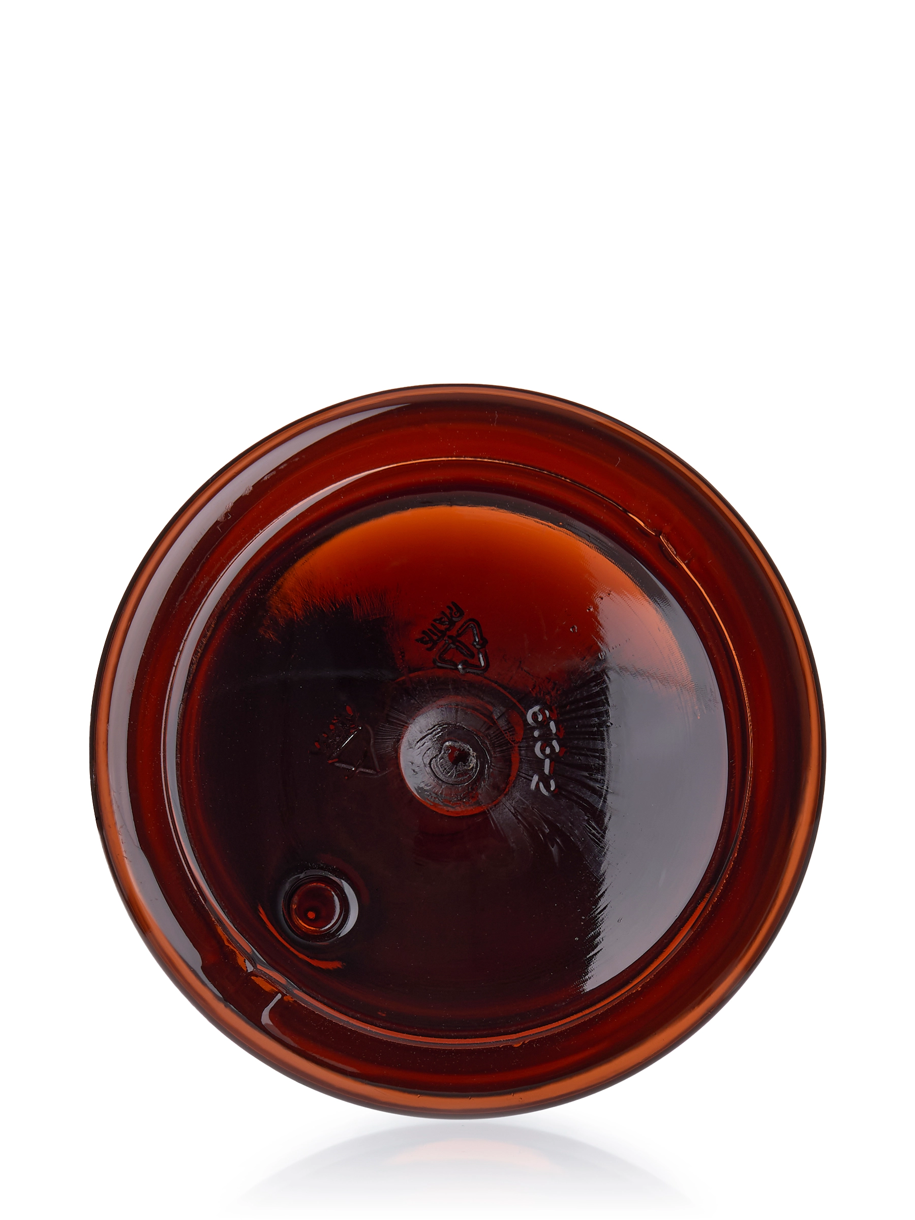 12 oz Amber PET Cylinder Round Bottle, B785AM