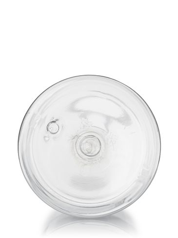 12 oz clear PET plastic cylinder round bottle with 24-410 neck finish