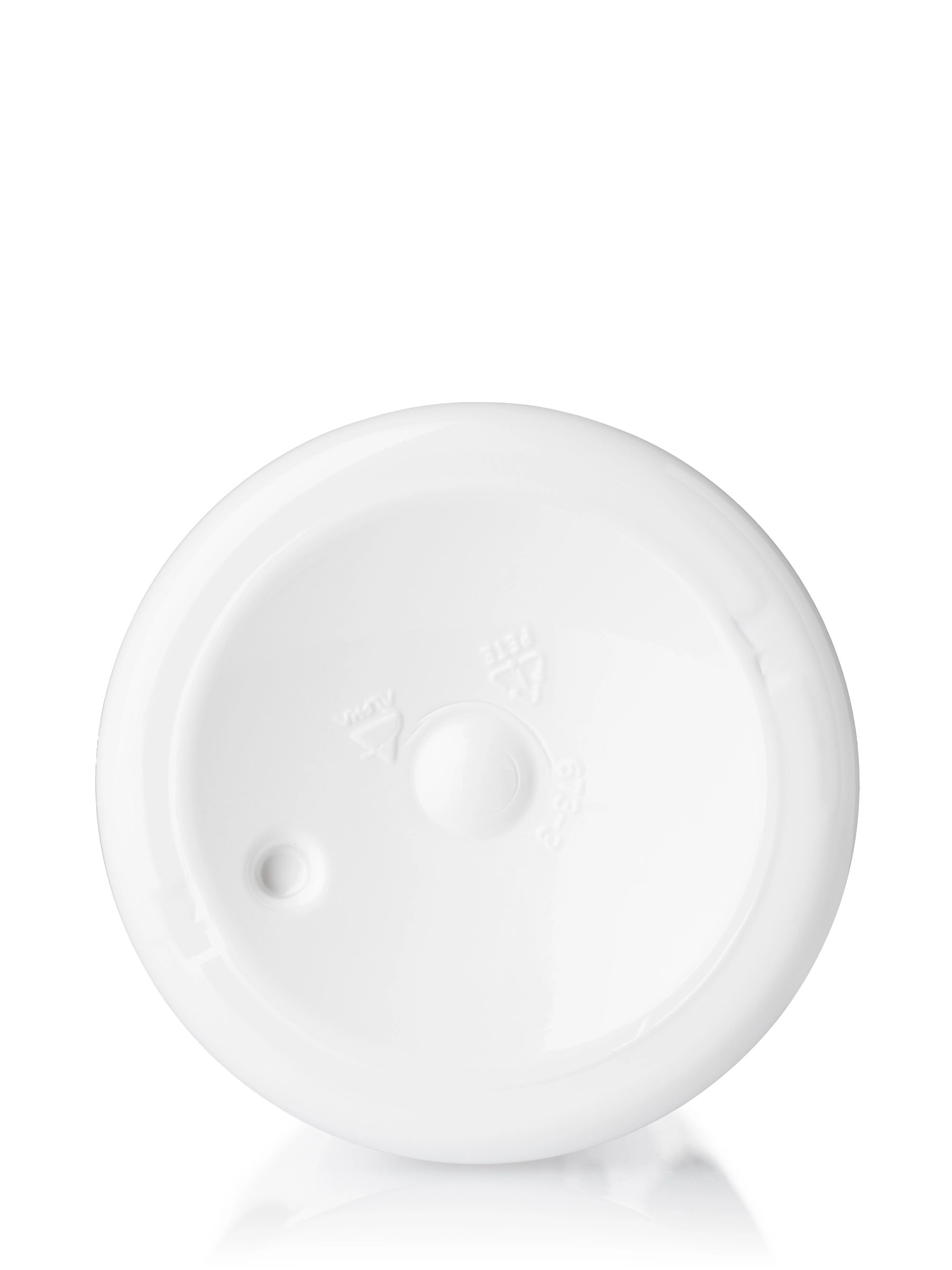 12 oz White PET Plastic Cylinder Round Bottle – B785WH