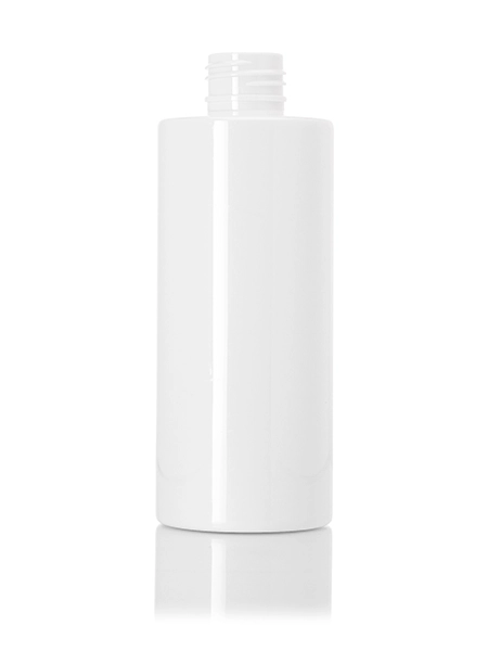 6.7 oz White PET Plastic Cylinder Round Bottle – B792WH