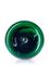 16 oz green PET plastic boston round bottle with 24-410 neck finish