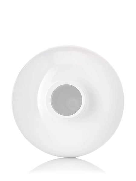 16 oz White PET Plastic Boston Round Bottle – B804W