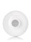 16 oz white PET plastic boston round bottle with 24-410 neck finish