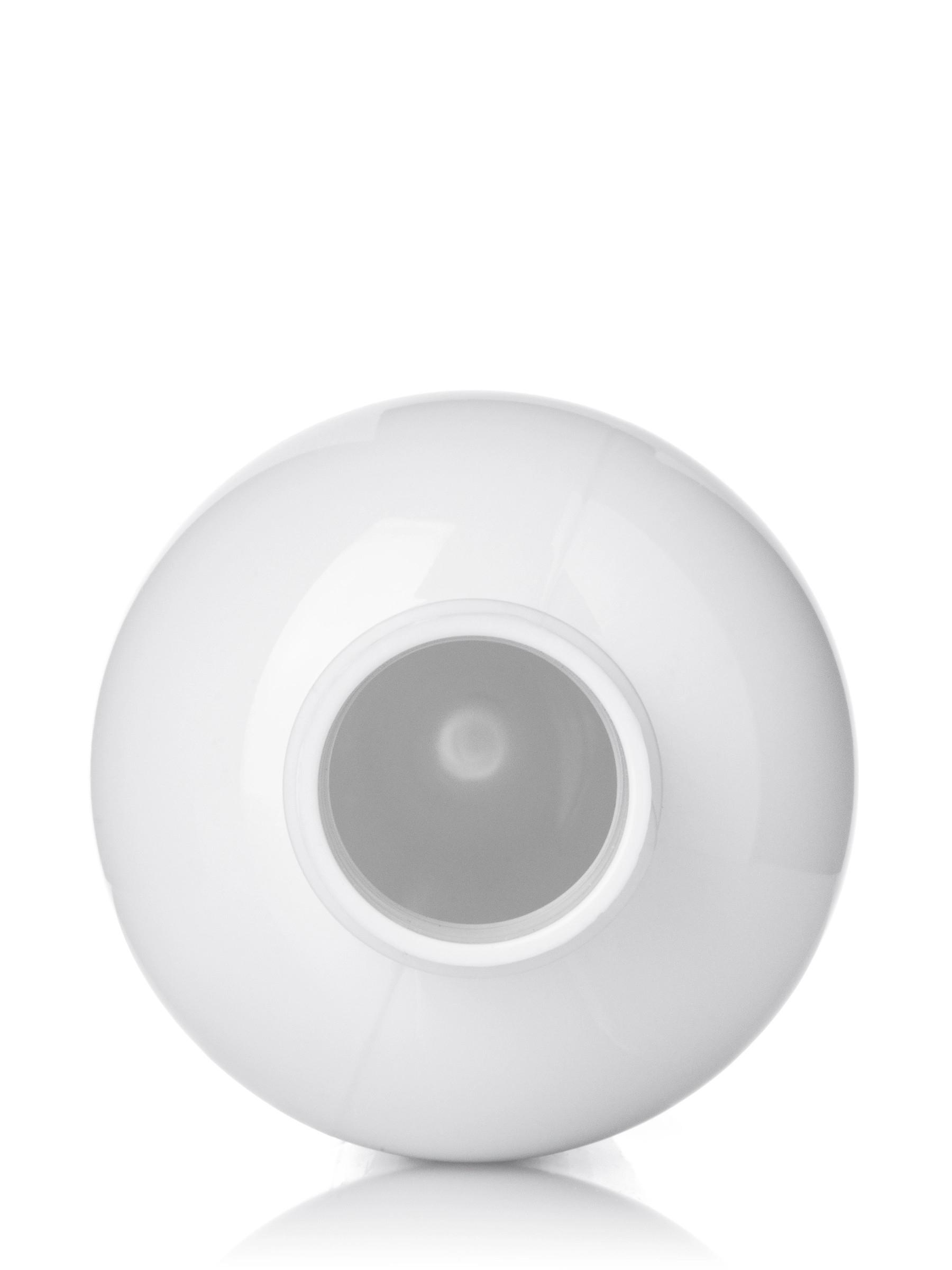 12 oz White PET Plastic Boston Round Bottle – B817