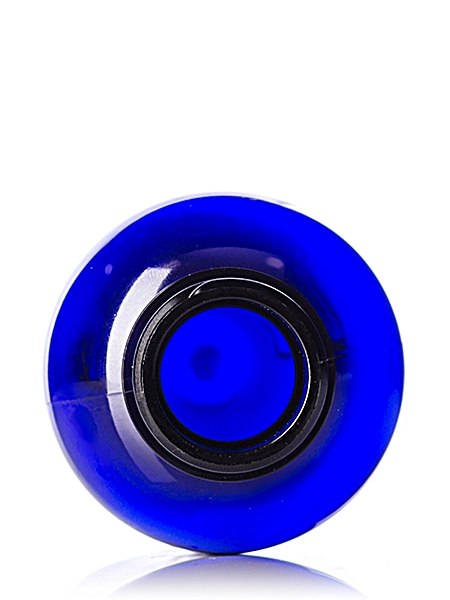 4 oz Cobalt Blue PET Plastic Boston Round Bottle – B818