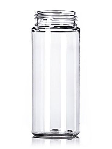 50 mL clear PET plastic cylinder round bottle with 30mm neck finish