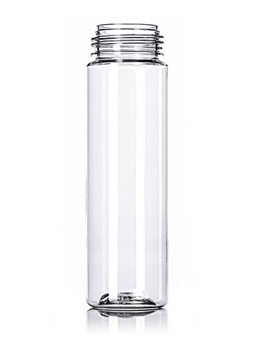 210 mL clear PET plastic foamer cylinder bottle with 43 mm neck finish