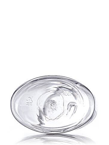 250 mL clear PET plastic tabletop oval foamer bottle with 40mm neck finish