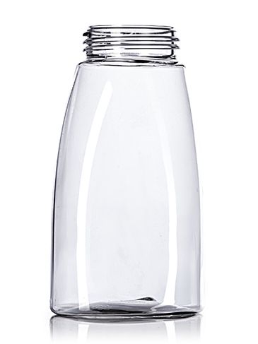 250 mL clear PET plastic tabletop oval foamer bottle with 40mm neck finish