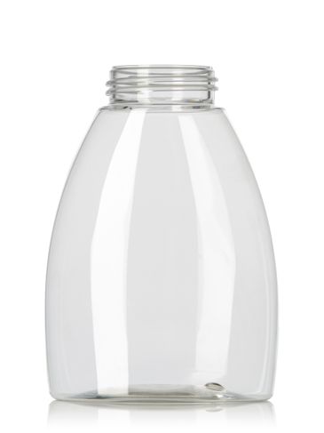 250 mL clear PET plastic tabletop oval foamer bottle with 40mm neck finish