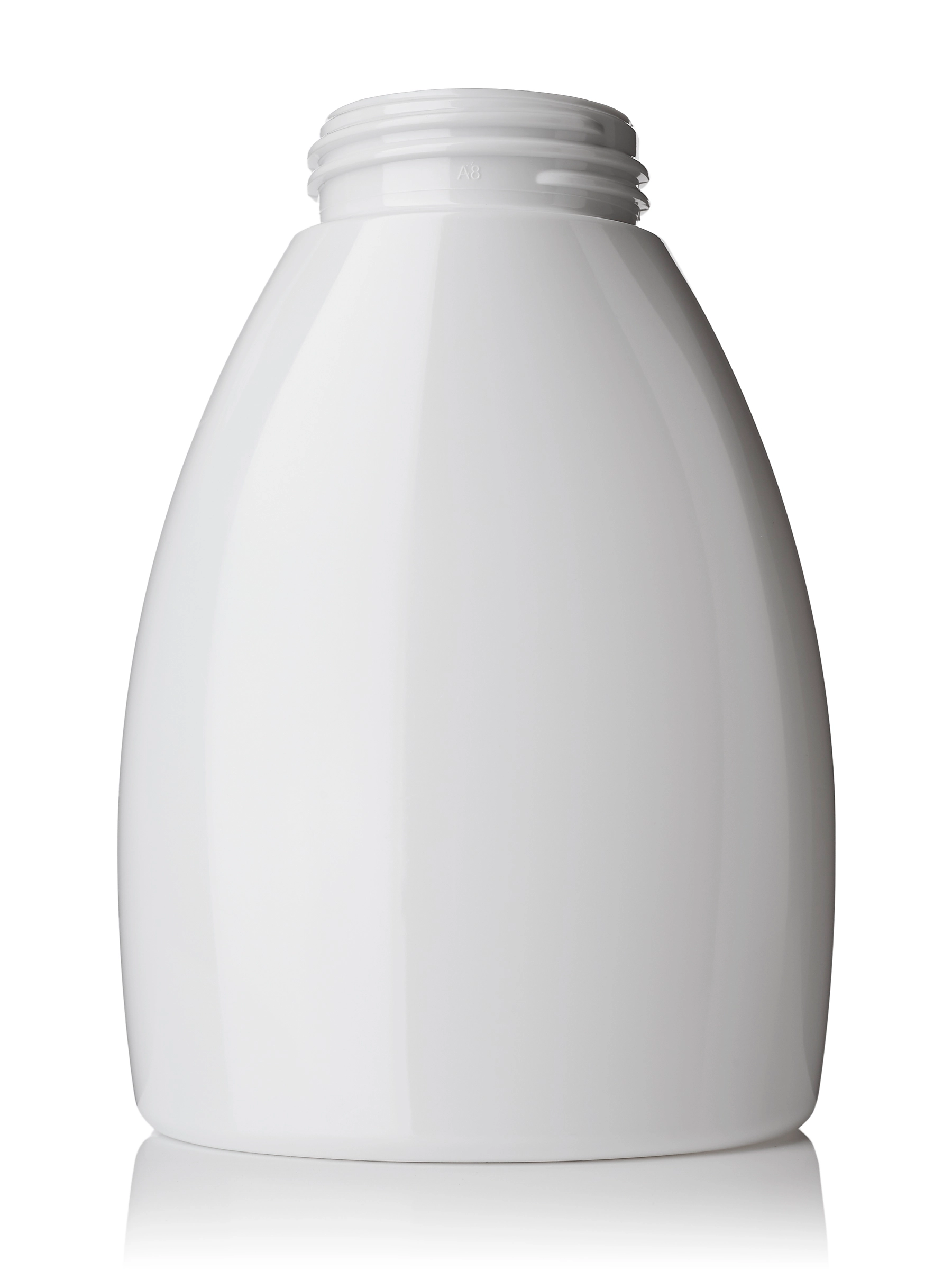250 ml White PET Plastic Tabletop Oval Foamer Bottle – B870WH