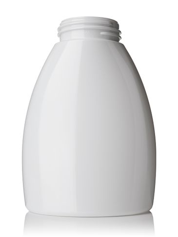 250 mL white PET plastic tabletop oval foamer bottle with 40mm neck finish