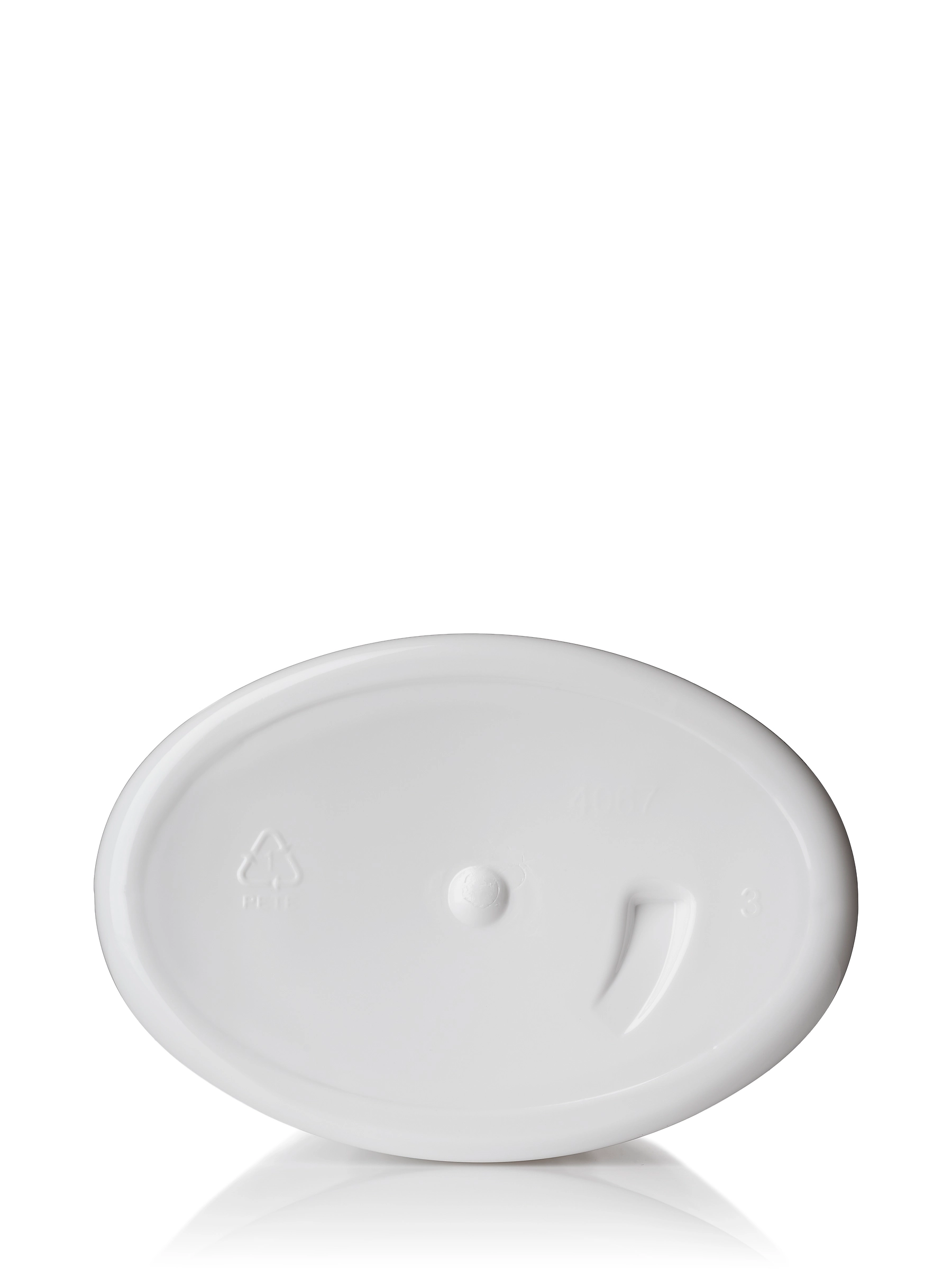 250 ml White PET Plastic Tabletop Oval Foamer Bottle – B870WH
