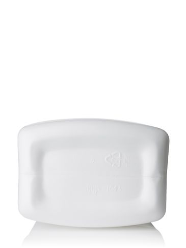 64 oz white HDPE plastic f-style container with 38-400 neck finish