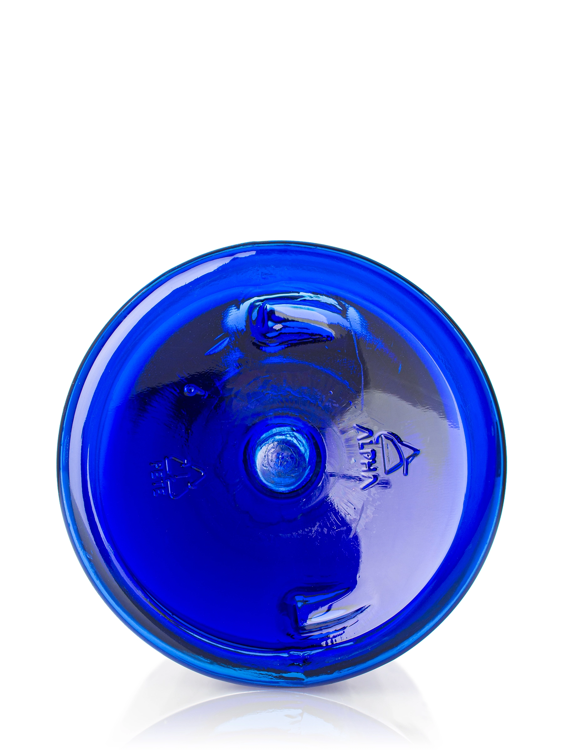 4 oz Cobalt Blue PET Plastic Squat Boston Round Bottle – B944BL