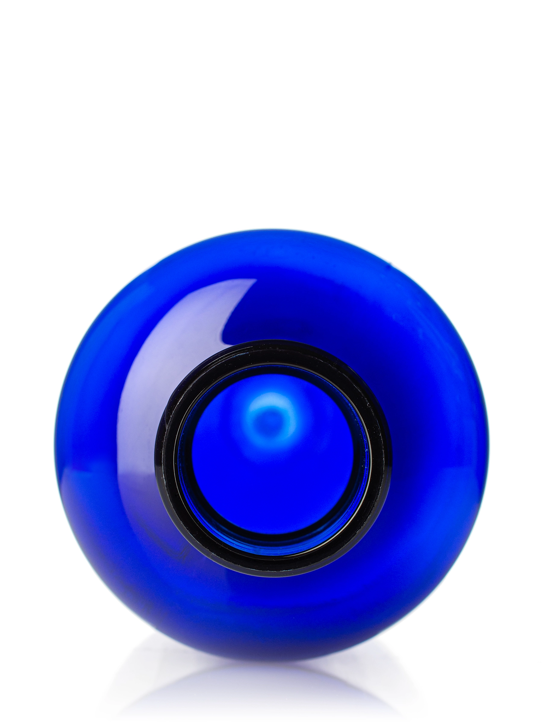4 oz Cobalt Blue PET Plastic Squat Boston Round Bottle – B944BL
