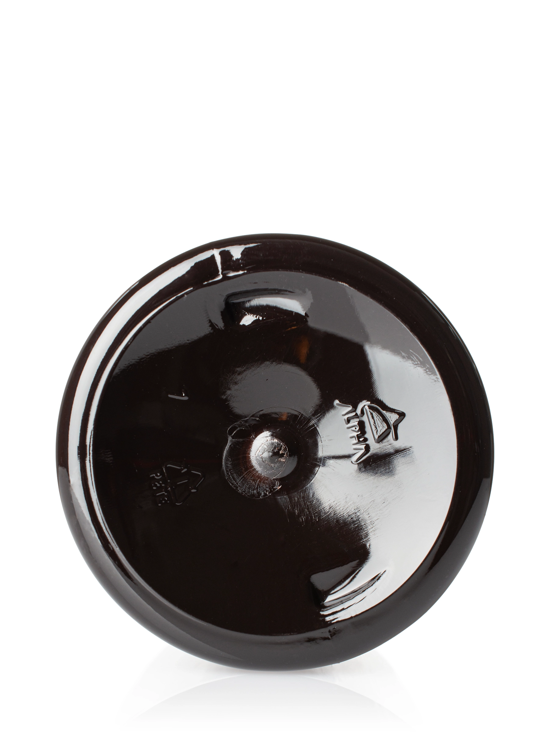 4 oz Dark Amber PET Plastic Squat Boston Round Bottle – B944DA