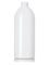 16 oz white PET plastic capri oval bottle with 28-410 neck finish