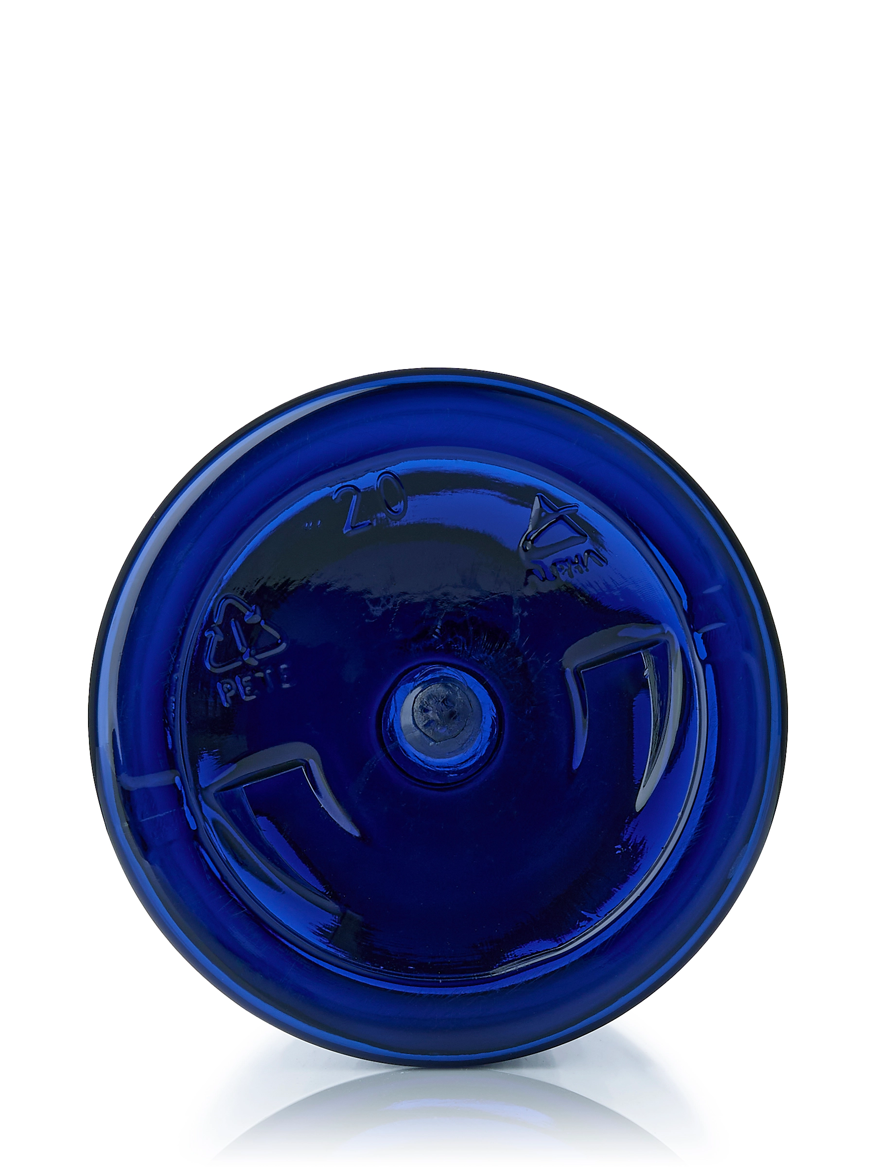 6 oz Cobalt Blue PET Plastic Squat Boston Round Bottle – B951BL