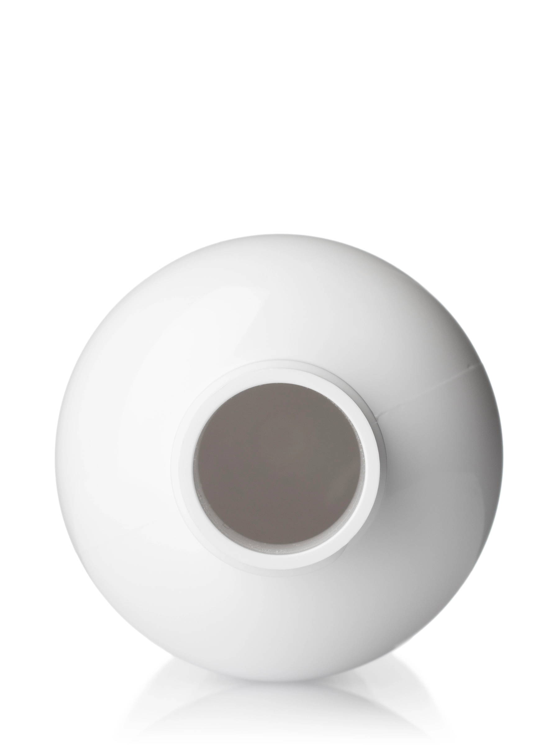 6 oz White PET Plastic Squat Boston Round Bottle – B951WH