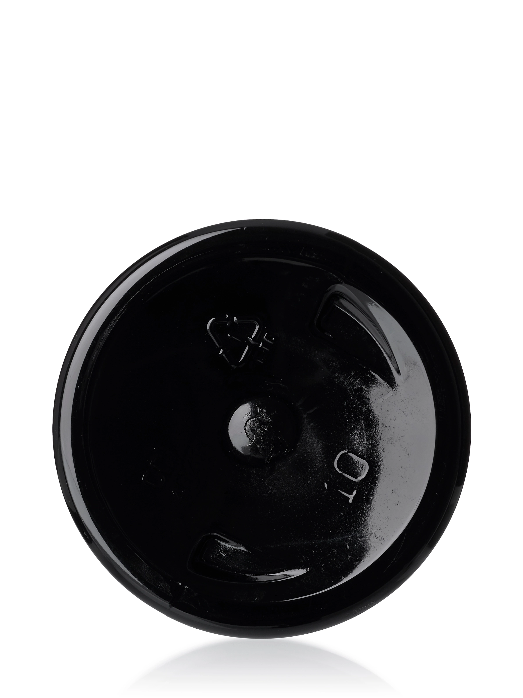 6 oz Black PET Plastic Squat Boston Round Bottle – B980BK