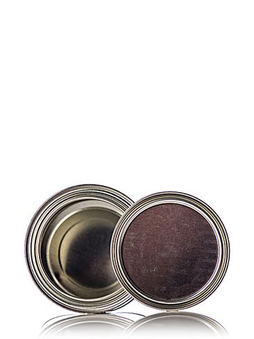 1 quart silver uncoated steel round paint can with lid