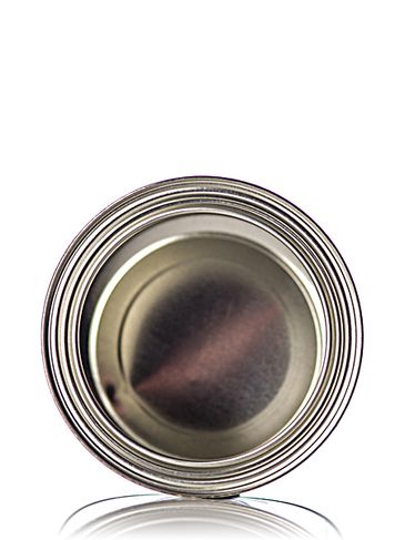 1 quart silver uncoated steel round paint can with lid