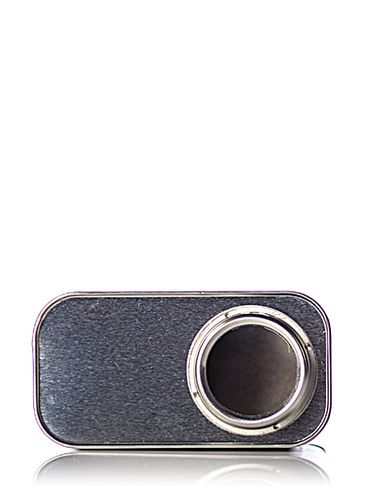 1 quart silver metal unlined rectangular can
