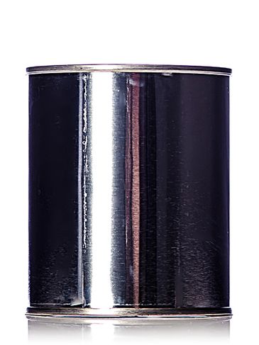 1 pint silver steel paint can with lid (lid included)