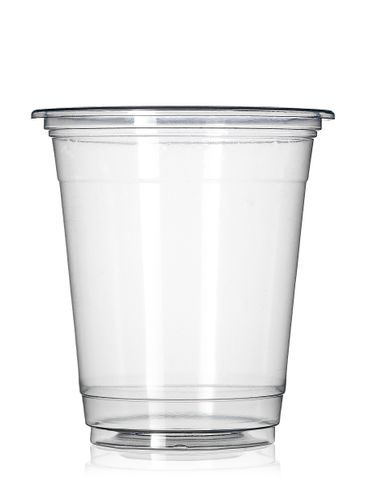 350 mL clear PET plastic disposable cup (3.78 inch diameter)