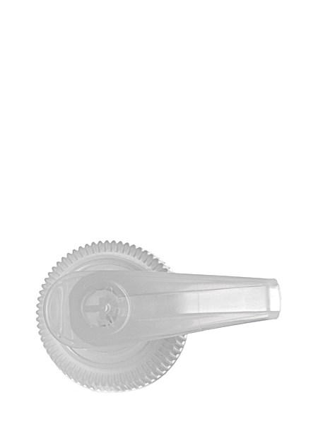 Natural-Colored PP Plastic 24-410 Ribbed Skirt Down-Lock Saddle Head Dispensing Pump – DP02N