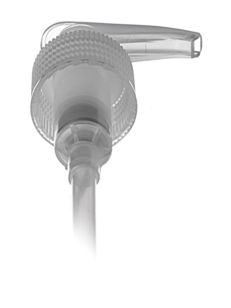 Natural-Colored PP Plastic 24-410 Ribbed Skirt Down-Lock Saddle Head Dispensing Pump – DP02N