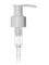 White PP plastic 24-410 smooth skirt up-lock head dispensing pump with 8.75 inch dip tube (1.2 cc output)